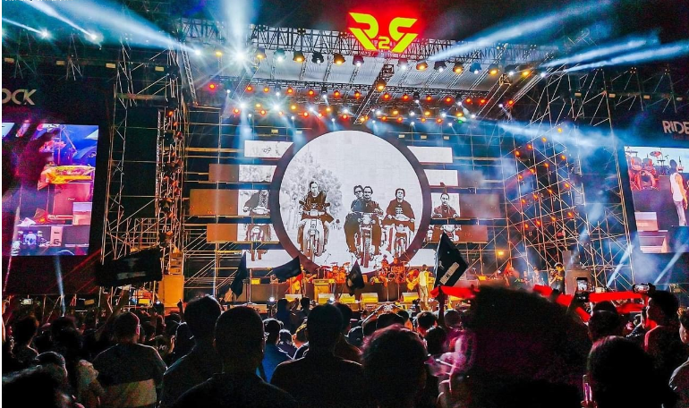 Giàn giáo Layer Truss tổ chức chương trình ca nhạc