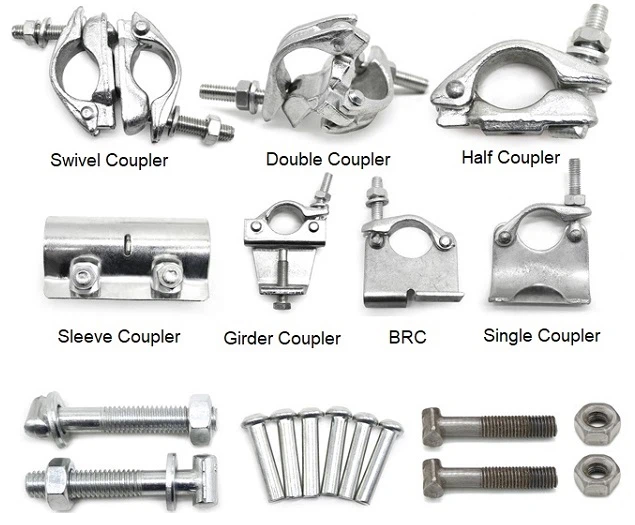 Các lại cùm khóa giàn giáo Bs1139 thông dụng trên thị trường