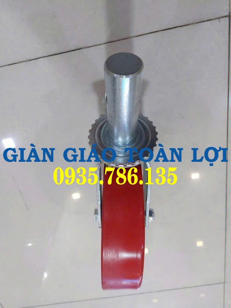 bánh xe giàn giáo có khóa an toàn