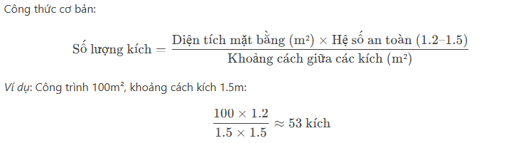 công thức tính kích tăng