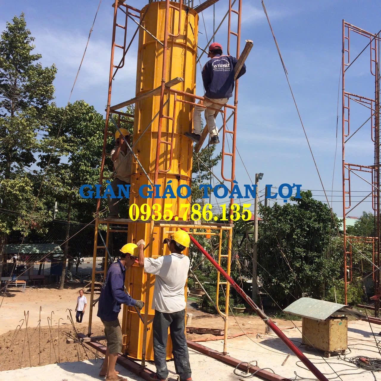 Giàn giáo Cốp pha Xây Dựng cột
